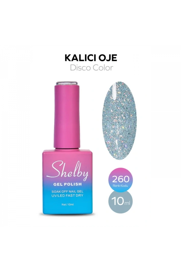 Shelby Kalıcı Reflektif Oje 260 – 10 ml (Disco Color Serisi)
