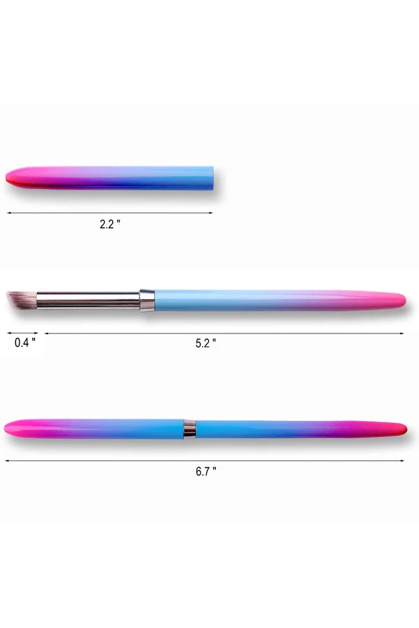 Kapaklı Silindir Ombre Fırçası – Profesyonel Nail Art