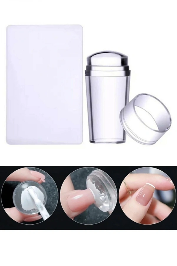 Stamping Silikon – Şeffaf Nail Art Baskı Aparatı