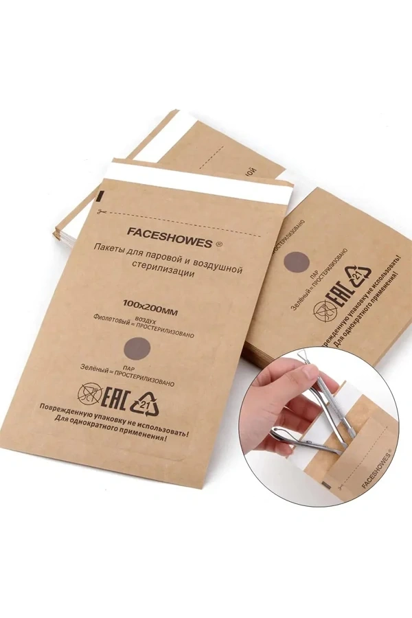 Orta Boy Sterilizasyon Kağıdı – 100 Adet (100×200 mm)