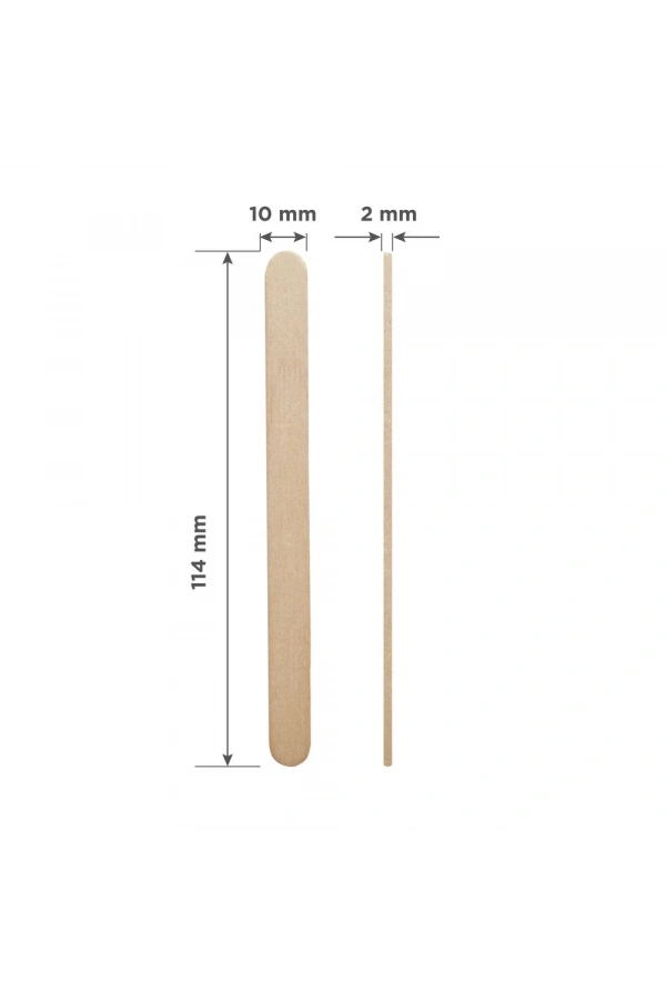 Staleks EXPERT 30 Sir Ağda İçin 3 Nolu Ahşap Spatula (Çubuk) (100 Adet)