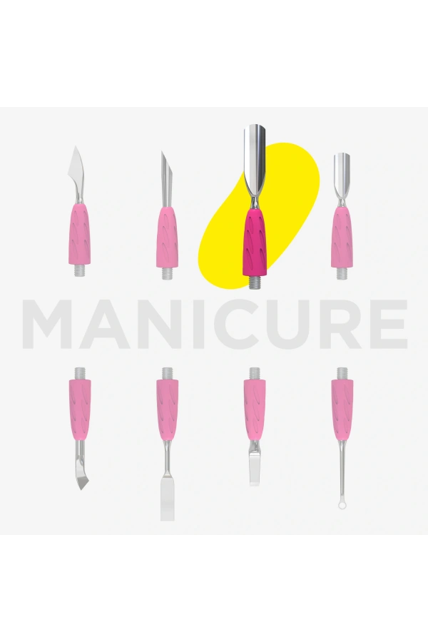 Staleks Combo UNIQ 17 Spatulanın Çalışma Kısmı Geniş Yuvarlak İtici