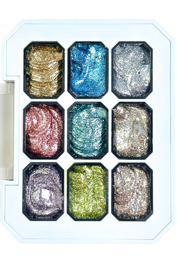 XBeauty Professional 9lu Ombre Paleti – Platinum Simli 18 gr