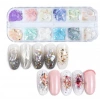 12 Renk Sedefli Deniz Kabuğu Nail Art Süsleme Seti