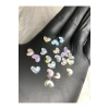 20 Adet Hologramlı Kalp Charm Tırnak Süsü