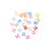 Renkli Holografik 3D Kelebek Charm Tırnak Süsleri – 20 Adet