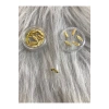 Altın Yaprak Metal Tırnak Süsü – 3D Nail Art Charm - 50 Adet