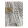 Altın Hilal Metal Tırnak Süsü – 3D Nail Art Charm 50 Adet
