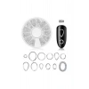 Gümüş Metal Oval Çerçeve Nail Art Süsleri - 12 Farklı Model