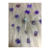 Mor Hologramlı Nail Art Charm Karışık Figürler - 20 Adet
