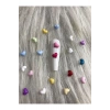 Renkli Kalp Figürlü Nail Art Süsü - 20 Adet
