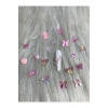 Pembe Karışık Figürlü Nail Art Süsü - 20 Adet
