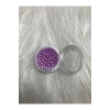 Mor Minik Toplar Nail Art Boncukları