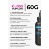 Roniki Professional Extra Gloss Top Coat Refill 60G – Ekonomik Profesyonel Üst Kat