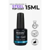 Roniki Professional 3D Steel Top Coat 15 ML – Yoğun Kıvamlı No Wipe Üst Kat