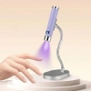 G1 Sensörlü Mini AI UV/LED Tırnak Lambası 5W – Şarjlı Type-C, Manyetik Standlı (Lila)