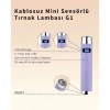 G1 Sensörlü Mini AI UV/LED Tırnak Lambası 5W – Şarjlı Type-C, Manyetik Standlı (Lila)