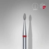 Staleks Elmas Küre Freze, Kırmızı, Çap 1,6 mm, Çalışma Kısmı 4 mm