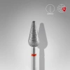 Staleks Elmas Yuvarlanmış Armut Freze, Kırmızı, Çap 5 mm, Çalışma Kısmı 12 mm