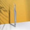 Staleks EXPERT 45 TYPE 1 Profesyonel Çentikli Kirpik Cımbızı (Eğik)