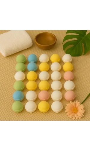 30 Adet 50 Gram Nem Bombası – Cildi Nemlendiren ve Besleyen Banyo Bombası