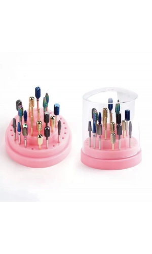 Freze Uç Standı – Kapaklı ve Hijyenik Organizer - 48 Hazneli