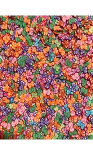 Renkli Polimer Fiyonk Nail Art Süsleri