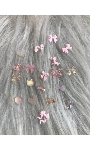 Tırnak Süsleme Charm Seti – 20 Adet Özel Tasarım