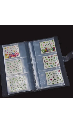 Şeffaf Sticker Albümü – Nail Art Sticker ve Dekoratif Etiket Düzeni