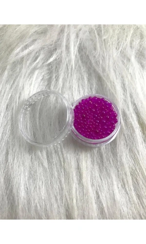 Fuşya Minik Toplar Nail Art Süsü