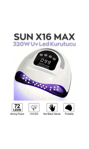 SUN X16 MAX UV/LED Kurutucu 380 Watt – 72 LED