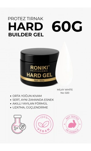 Roniki Professional Builder Jel Milky White / Rakı Beyazı 020 – Akıllı Jel 20 gr
