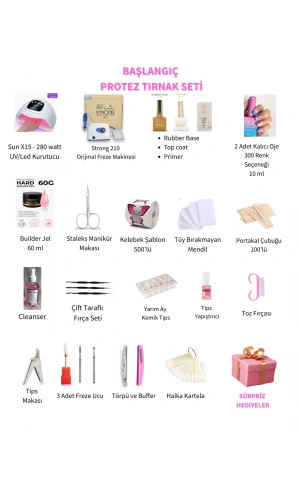 Başlangıç Protez Tırnak Seti