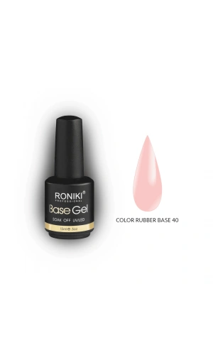 Roniki Color Rubber Base Coat 40 – Renkli Rubber Base 15 ML