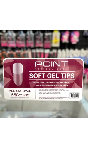 Medium Oval Jel Tips – 550 Adet