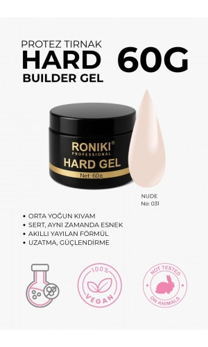 Roniki Professional Builder Jel Nude 031 – 60g Protez Tırnak Yapı Jeli