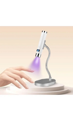 G1 Sensörlü Mini AI UV/LED Tırnak Lambası 5W – Şarjlı Type-C, Manyetik Standlı