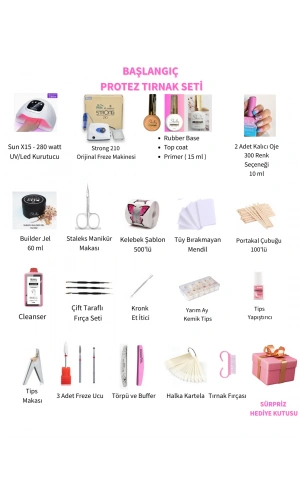 Başlangıç Protez Tırnak Seti