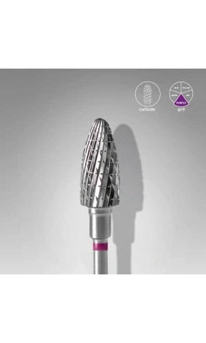 Staleks Sert Alaşım Mısır Freze, Mor, Çap 6 mm / Çalışma Kısmı 14 mm