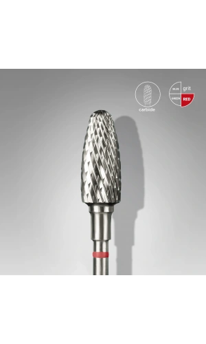 Staleks Sert Alaşım Mısır Freze, Kırmızı, Çap 5 mm / Çalışma Kısmı 13 mm