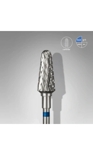 Staleks Sert Alaşım Kesik Koni Freze, Mavi, Çap 6 mm / Çalışma Kısmı 14 mm, Adet