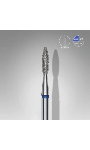 Staleks Elmas Alev Freze, Mavi, Çap 2,1 mm, Çalışma Kısmı 8 mm