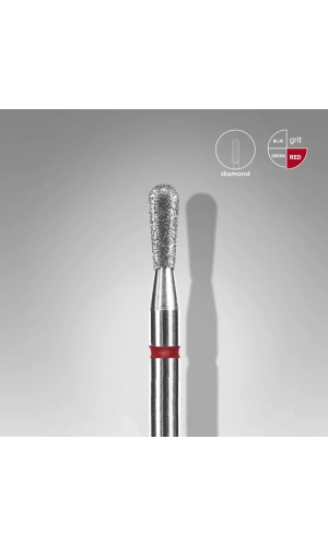 Staleks Elmas Kibrit Freze EXPERT, Kırmızı, Çap 2,3 mm, Çalışma Kısmı 5 mm