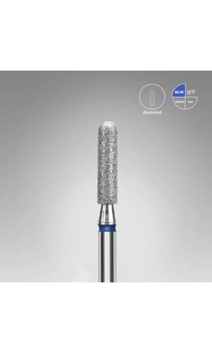 Staleks EXPERT Elmas Yuvarlanmış Silindir Freze Mavi Çap 2,5 mm / Çalışma Kısmı 10 mm