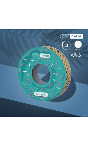 Staleks STALEKS PRO Plastik Bobin İçin EXPERT Yedek PapmAm Beyaz Bant Törpü Bloğu, 100 Grit