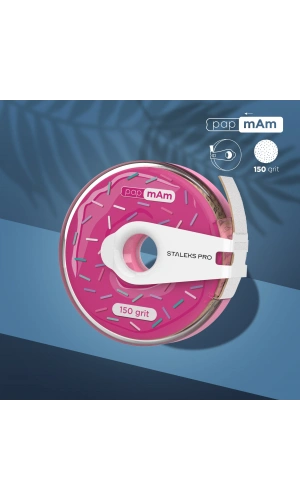 Staleks EXPERT Yedek PapmAm Beyaz Bant Törpü, STALEKS PRO Plastik Bobinde, 150 Grit