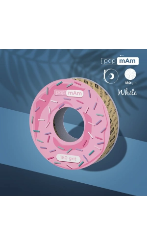 Staleks STALEKS PRO Plastik Bobin İçin EXPERT Yedek PapmAm Beyaz Bant Törpü Bloğu, 180 Grit