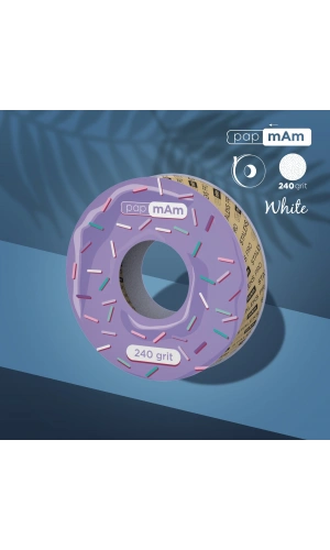 Staleks STALEKS PRO Plastik Bobin İçin EXPERT Yedek PapmAm Beyaz Bant Törpü Bloğu, 240 Grit