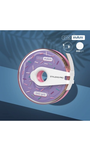 Staleks EXPERT Yedek PapmAm Beyaz Bant Törpü, STALEKS PRO Plastik Bobinde, 240 Grit