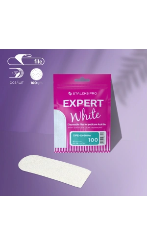 Staleks EXPERT 10 Pedikür Törpü İçin Yedek Beyaz Törpüler, 100 Grit (30 Adet)